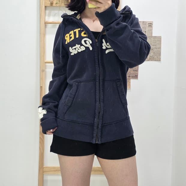 [프립]M/홀리스터 후드집업 네이비
