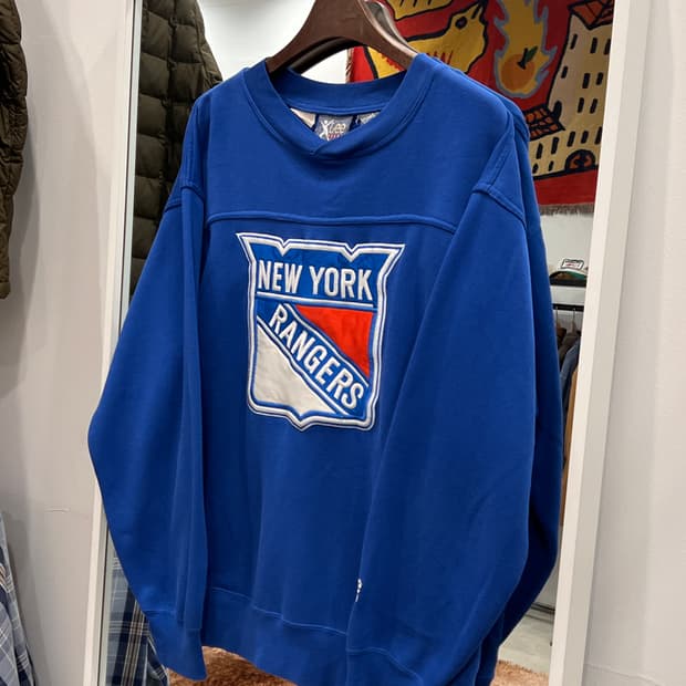 90s Lee Sport 리 스포츠 NHL 뉴욕 레인저스 스웻셔츠