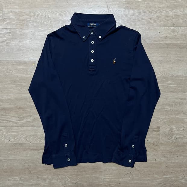 폴로 랄프로렌 키즈 피마코튼 PK 카라티 [네이비] L(14-16)