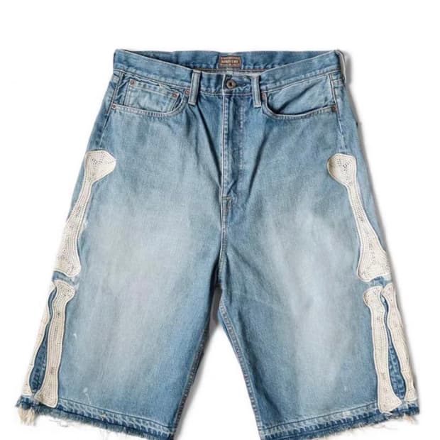 캐피탈kapital14온즈 데님 본 반바지 새상품 판매합니다.