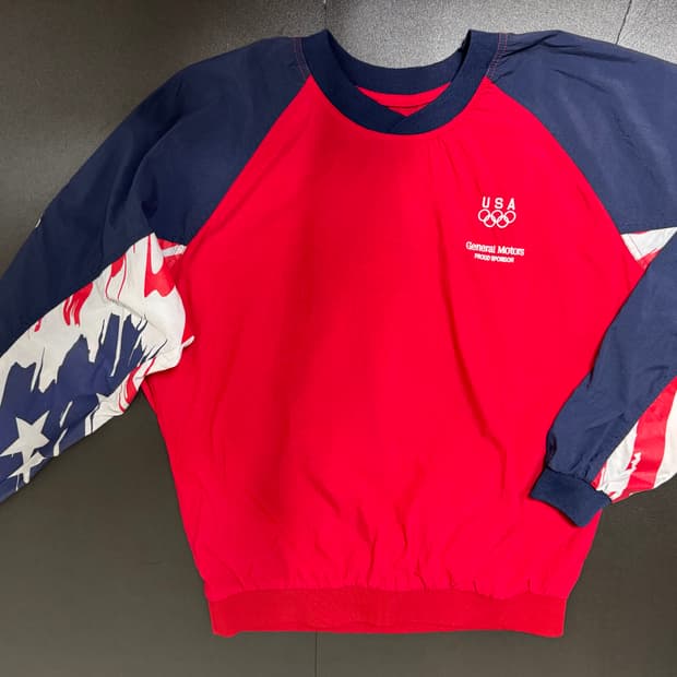 90s 미국 GM 제너럴 모터스 윈드 브레이커 풀오버