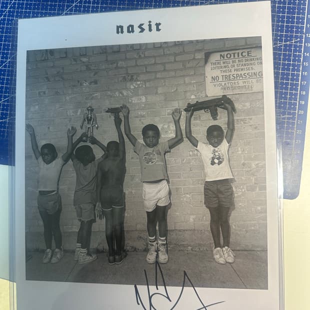 Nas 래퍼 친필 싸인 인증서 포함