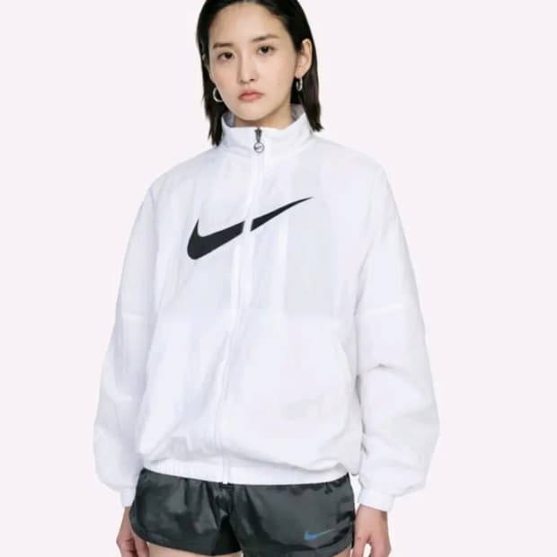 나이키 에센셜 HBR 우븐 바람막이 오버  자켓 화이트 (S)