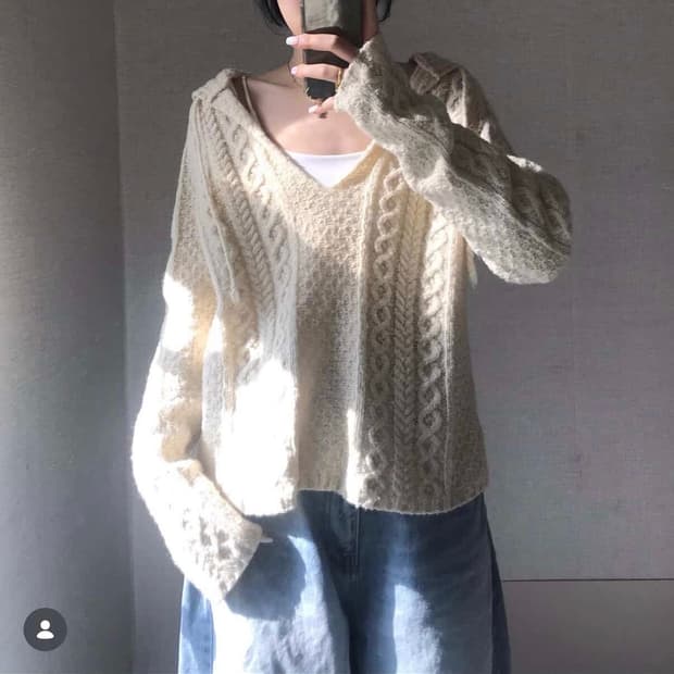 폴로 루즈핏 니트