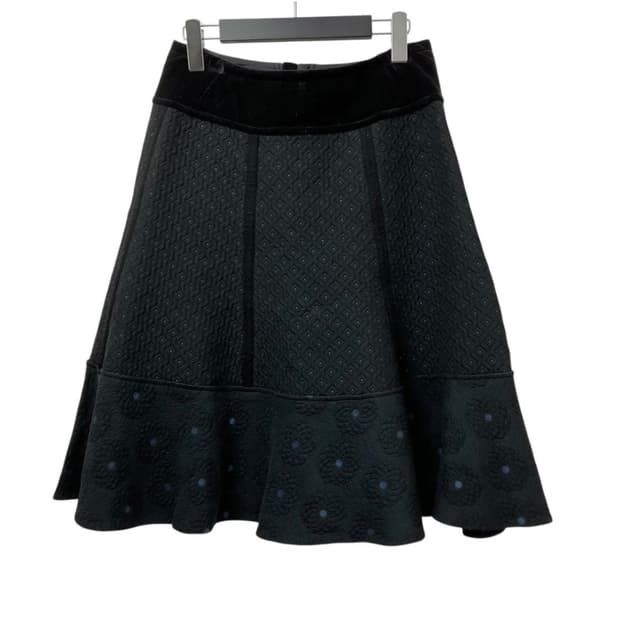 comme des garcons black dot skirt M