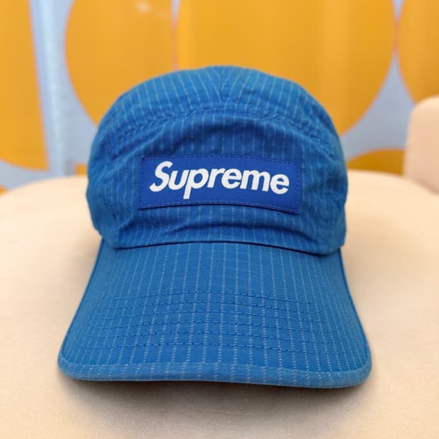 Supreme Blue Ripstop Grid Camp Cap