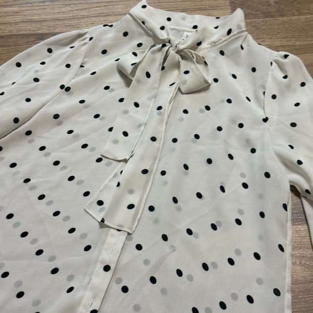 도트 블라우스 /os