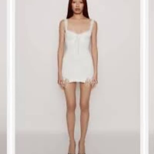 Danielle Guizo mini dress white xxs