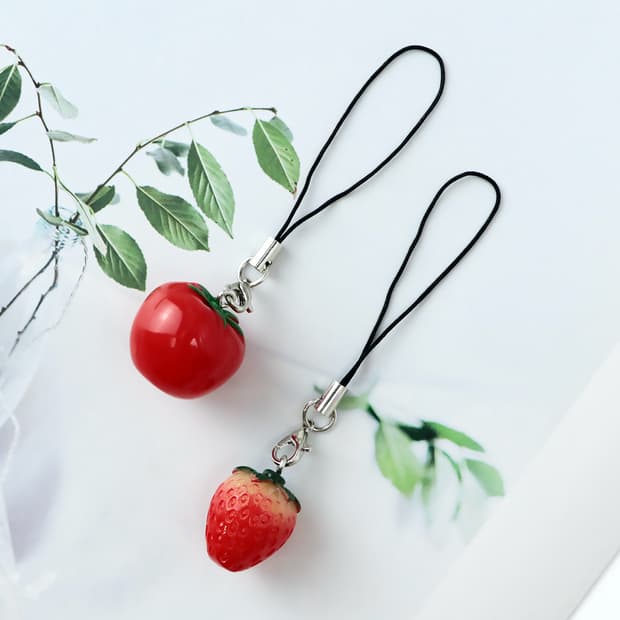 딸기,토마토 키링 개당 1500원이에용