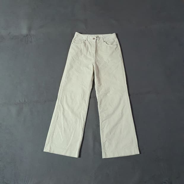 SIYAZU 시야쥬 코듀로이 와이드 팬츠 2(M) 크림