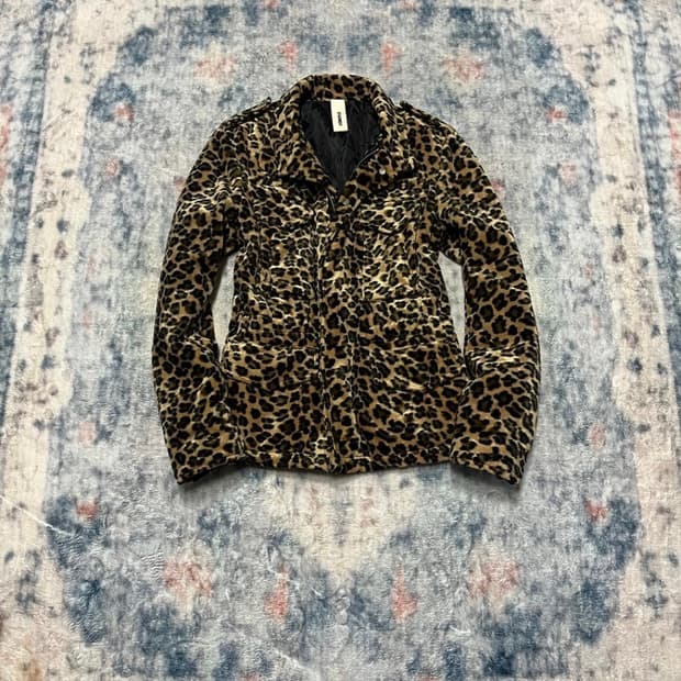 Leopard fur jacket