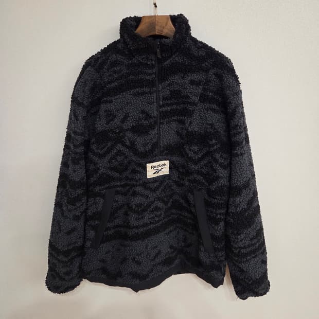 리복 뽀글이 리버서블 하프집업 M(남녀공용)