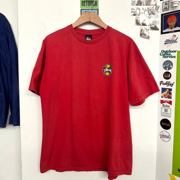 스투시 라스타&레게 티셔츠