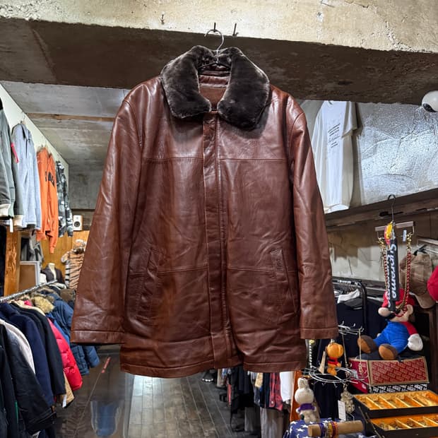 YSL 이브 생로랑 싱글 양가죽 자켓 105