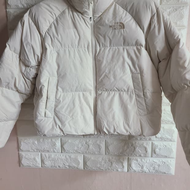 노스페이스 아이보리 숏패딩(55-66)