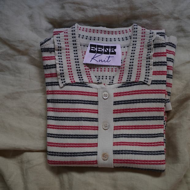 eenk 잉크 리브드 니트 세트