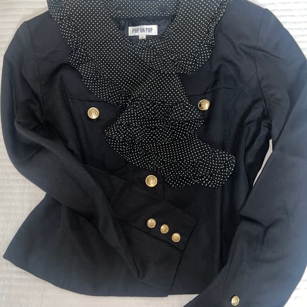 도트 금장단추 자켓 일본 dot jacket