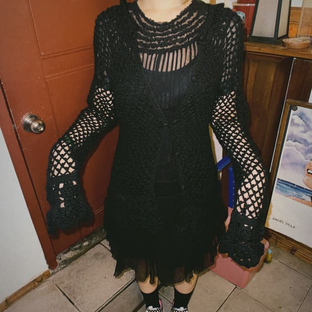 crochet knitted cardigan