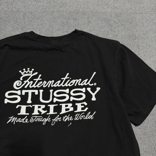 스투시 블랙 반팔 티셔츠 M