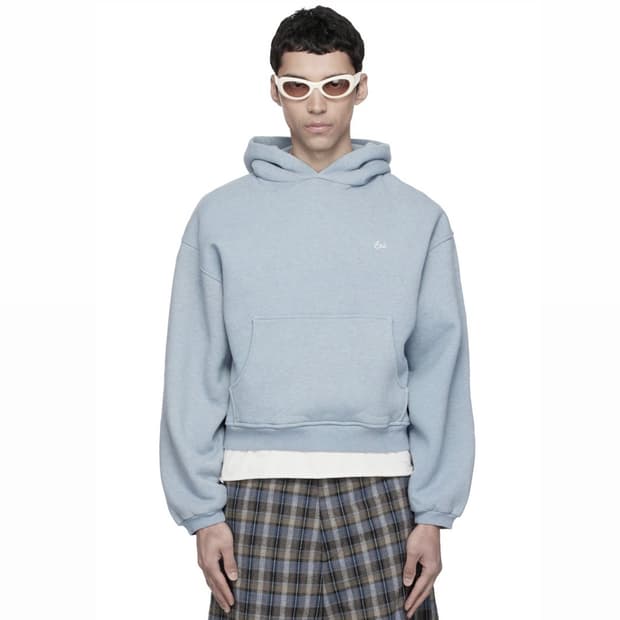 [XL]이알엘 ERL 26ss 로고 후드티/블루