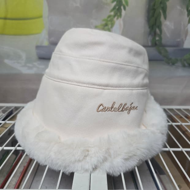 까스텔바작 여성 겨울골프모자 퍼 골프방한모자 벙거지 버킷햇 KG45