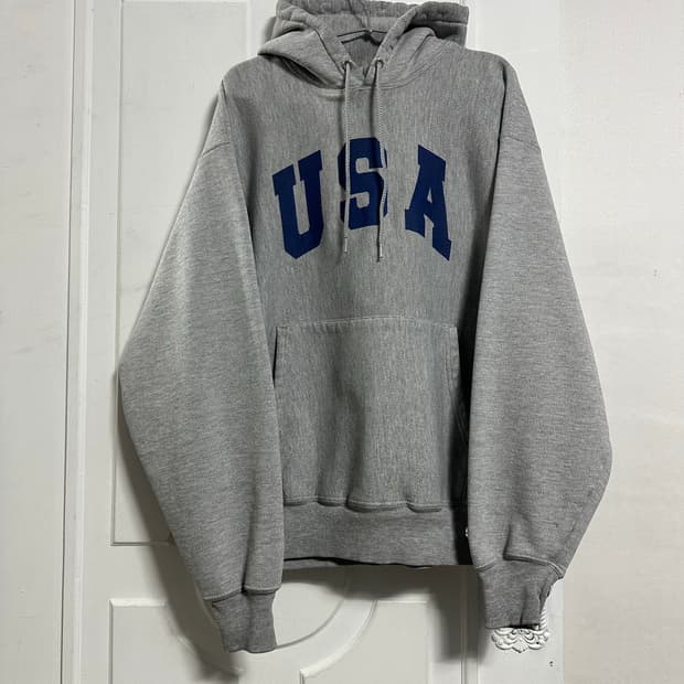 챔피온 프리미엄 리버스위브 USA 후드티