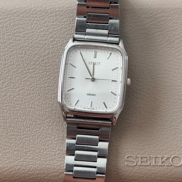 Seiko 세이코 쿼츠 SPRIT 클래식 스퀘어 1991