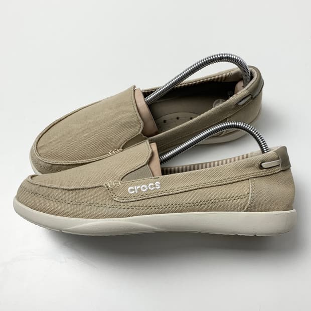 [W8/정품] crocs 크록스 캔버스 로퍼