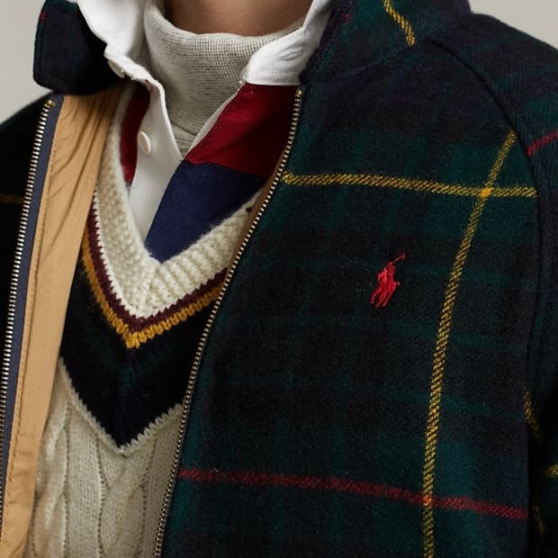 [XL] 폴로 랄프로렌 타탄 체크 자켓