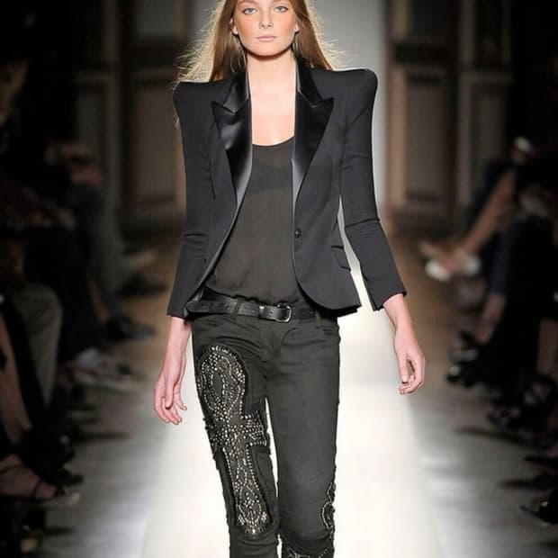 발망 SS09 데카르넹 런웨이 스모킹 블레이저 자켓