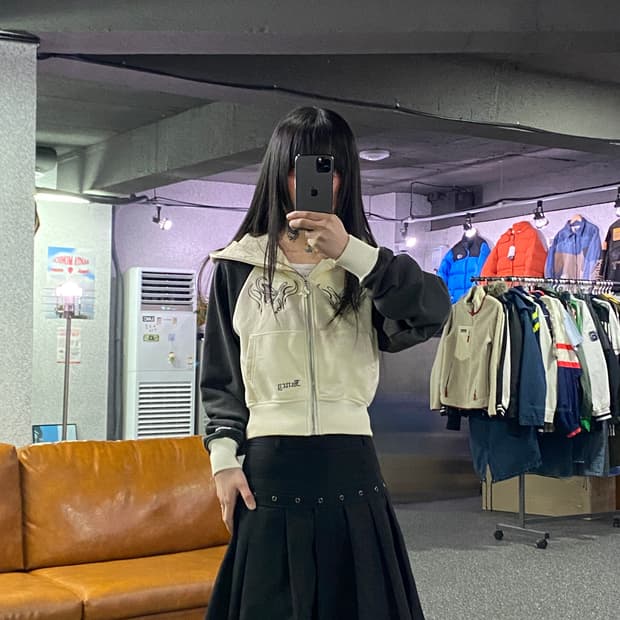 네스티팬시클럽 플루터 후드집업 B4349