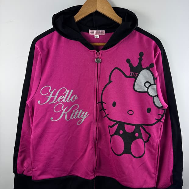 헬로키티 갸루 펑크 후드플락1727