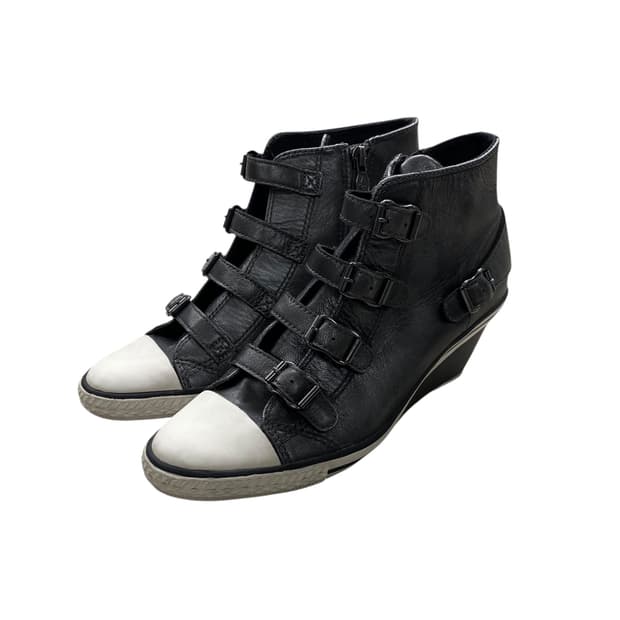 ash buckle wedge heel boots 