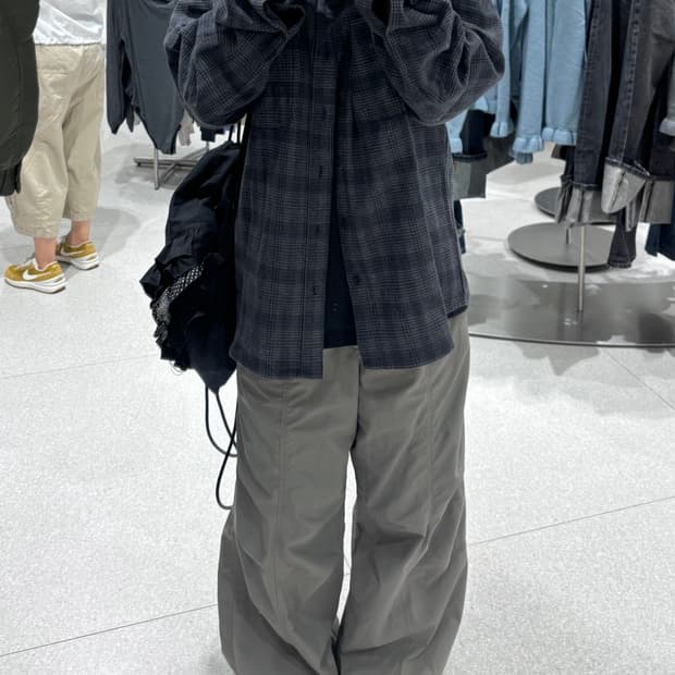 컨버스 코튼체크셔츠