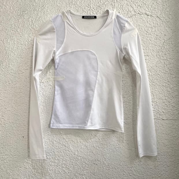 Dokix transparent top skirt 셋업