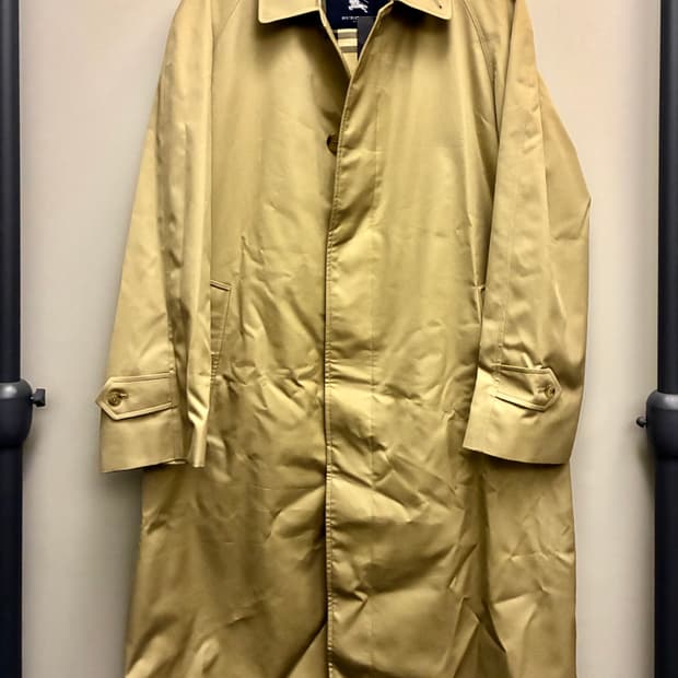 (46R/103)Burberry 버버리 개버딘 발마칸 싱글 트렌치코트