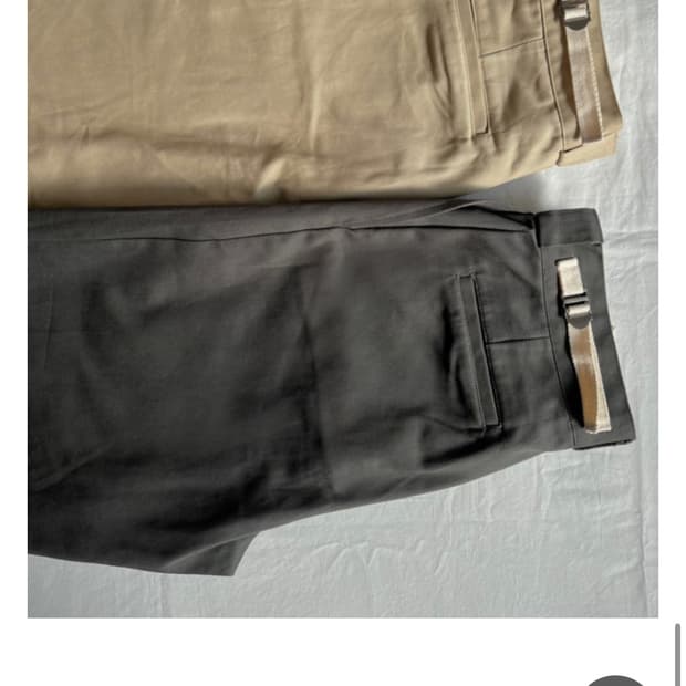 Tanger lace belt pants 카키