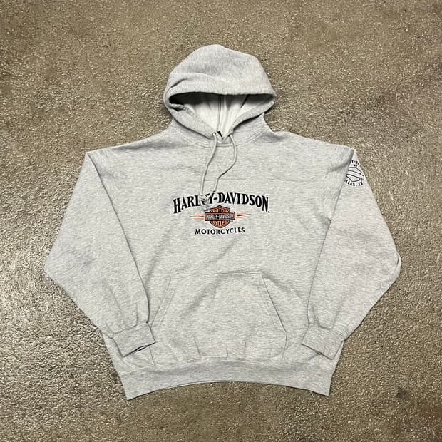 할리데이비슨 로고 후드티 (100)