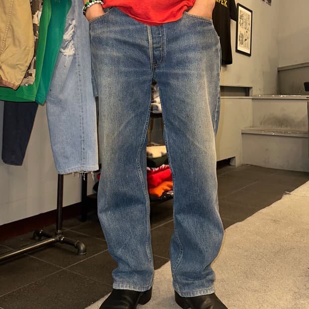 90’s Levi’s 501 line basic washed denim 