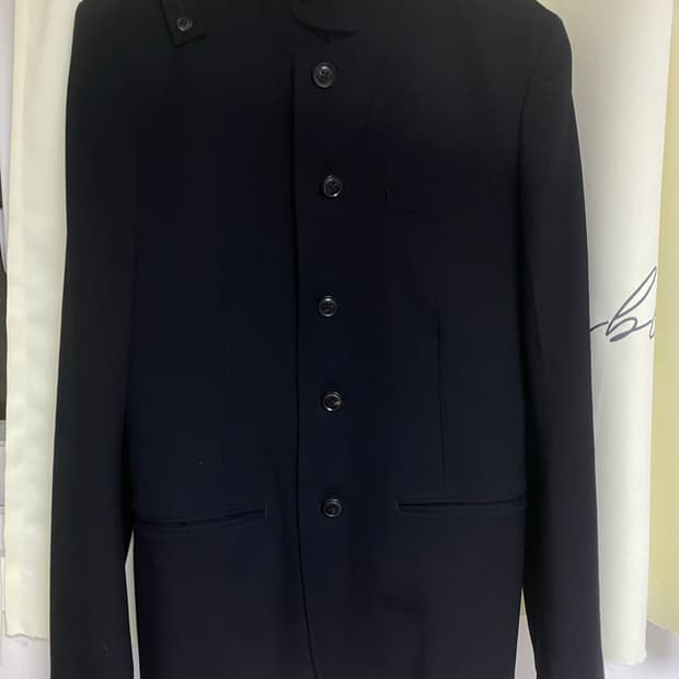 요지야마모토 뿌르옴므(레귤레이션) 5버튼 가쿠란 자켓 