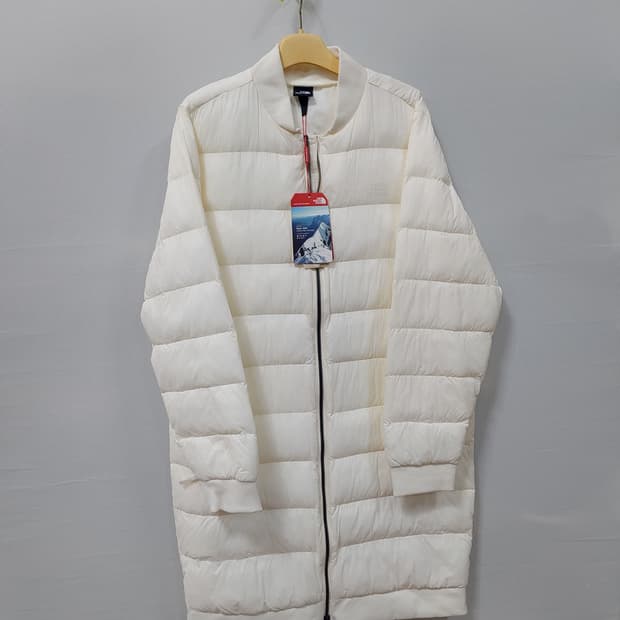 새상품 노스페이스 롱패딩 아이보리 여성100