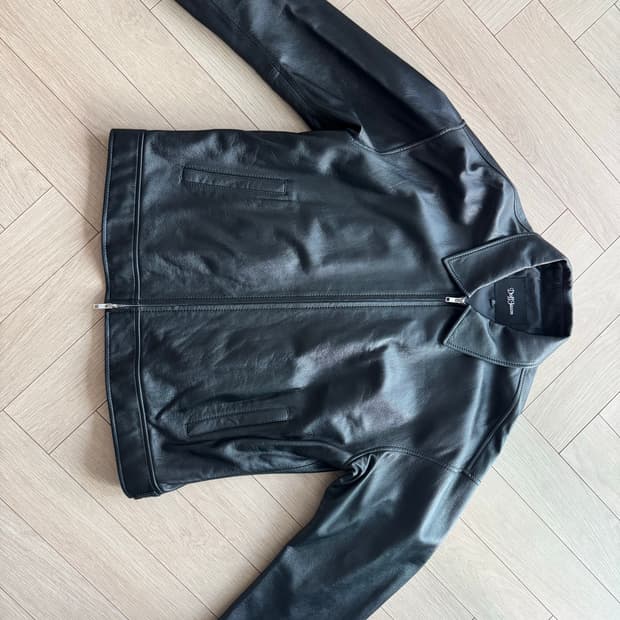 도프제이슨 오버핏 램스킨 싱글자켓