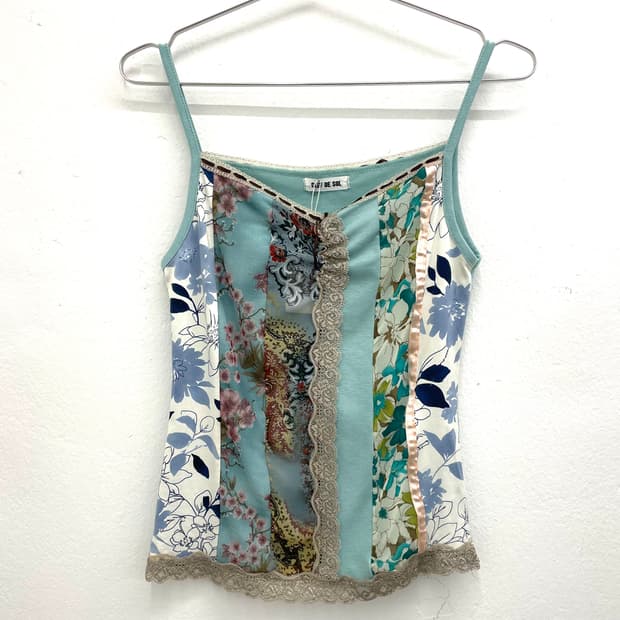patchwork sleeveless