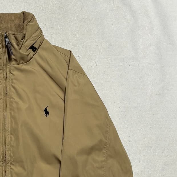 M 폴로랄프로렌 블랙 포니 베이지 바라쿠다 자켓