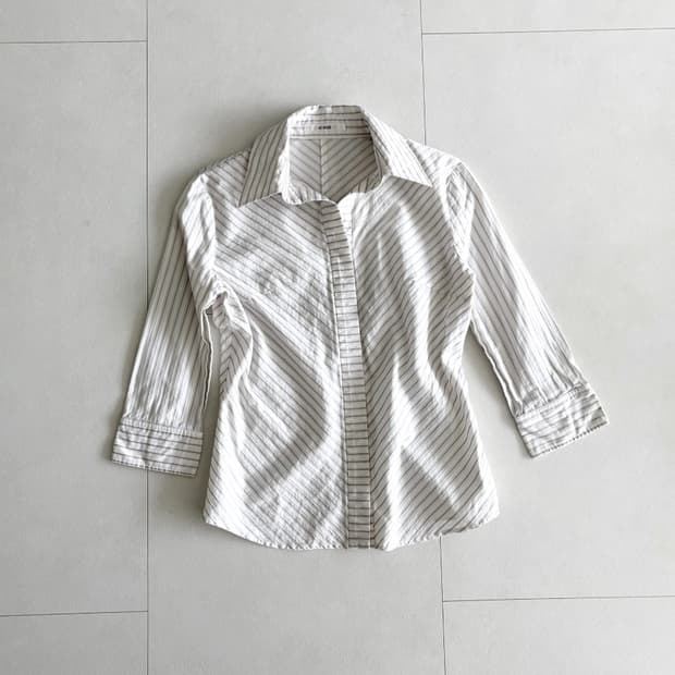 stripe cotton shirt