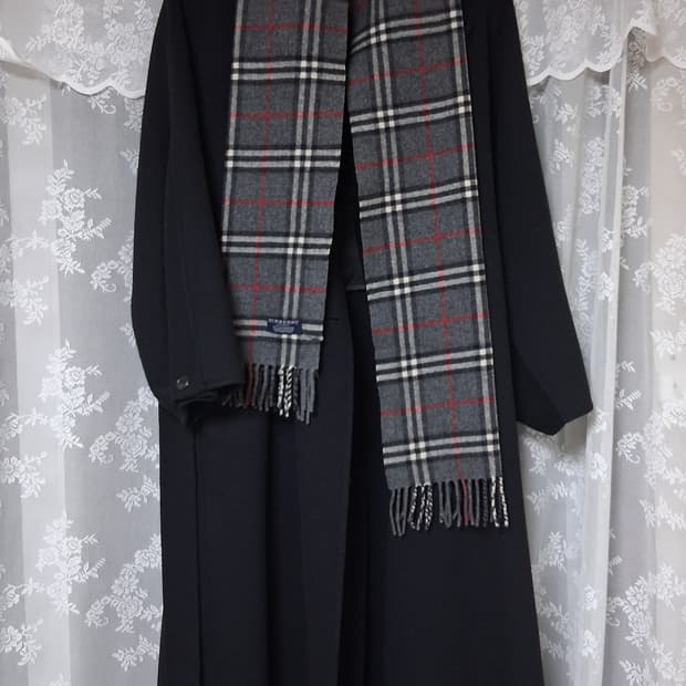 버버리캐시미어체크머플러