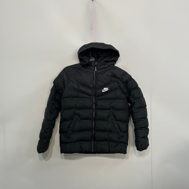 나이키 키즈 다운필 블랙 패딩 M