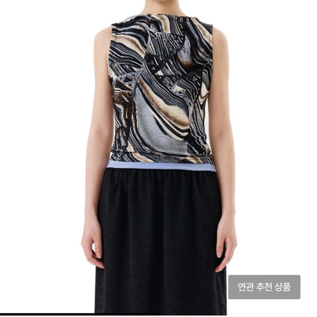 POKO.FOSCA 포코포스카/보트넥 슬리브리스 (브라운)