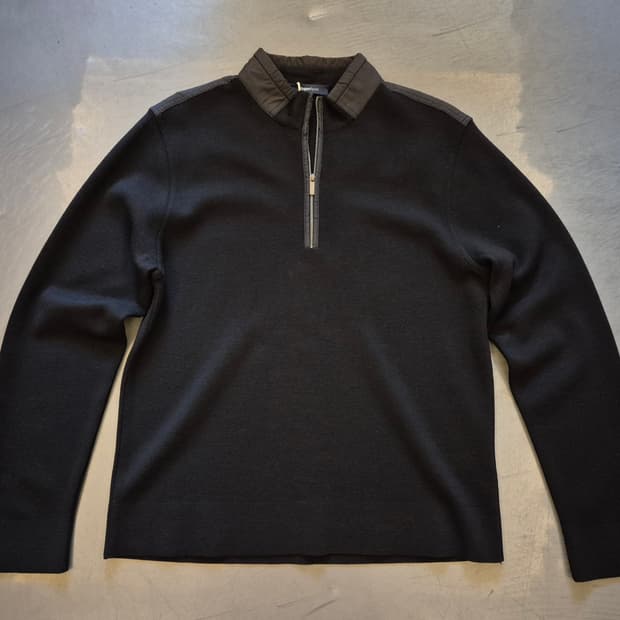 제냐스포츠 하프짚업 니트