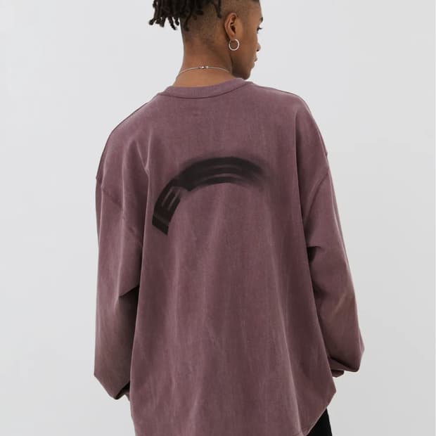 이에이 롱슬리브 버건디 M